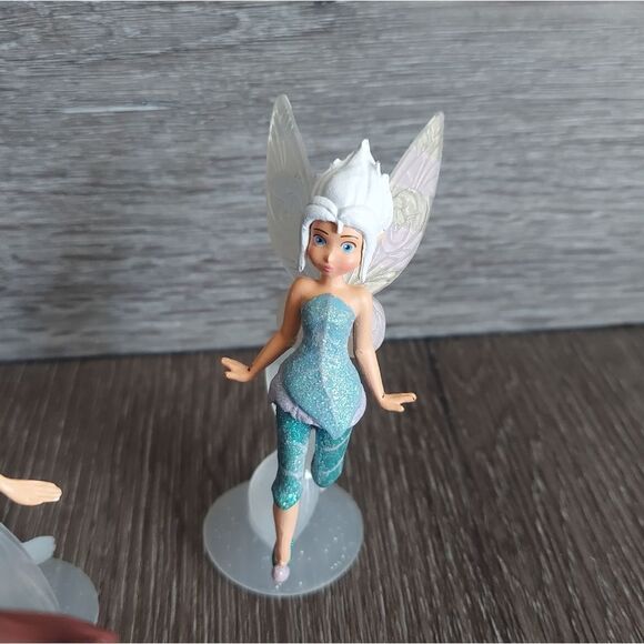 Disney Parks Pixie Hollow Fairies Collectible 5 Piece Figure Set PVC - Picture 5 of 6